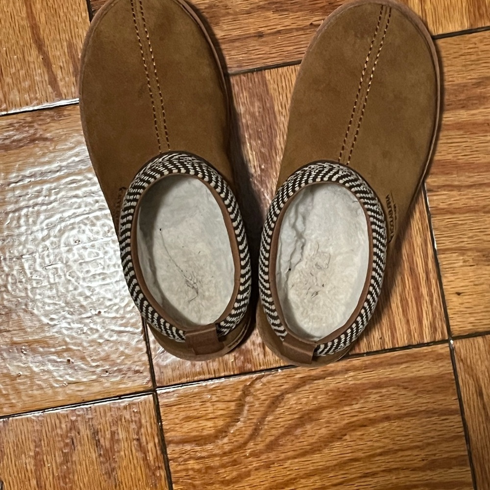 UGG Tan Slip-On Slippers